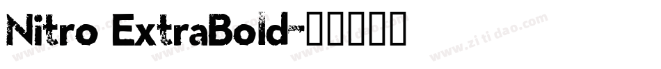 Nitro ExtraBold字体转换